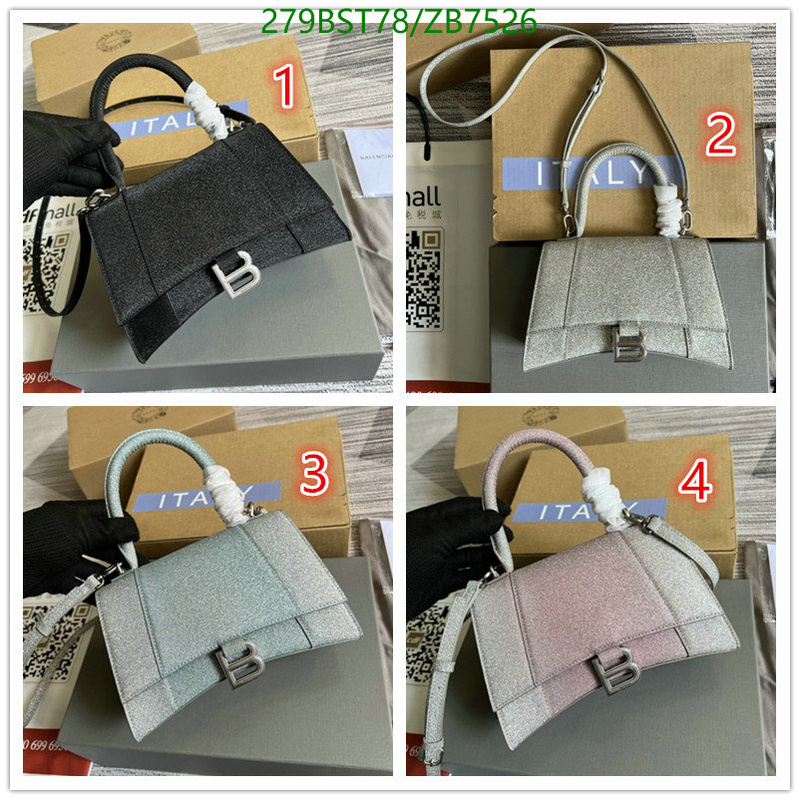 Balenciaga Bag-(Mirror)-Hourglass-,Code: ZB7526,$: 279USD