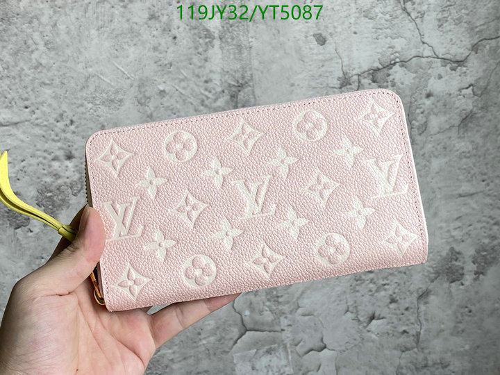 LV Bags-(Mirror)-Wallet-,Code: YT5087,$: 119USD