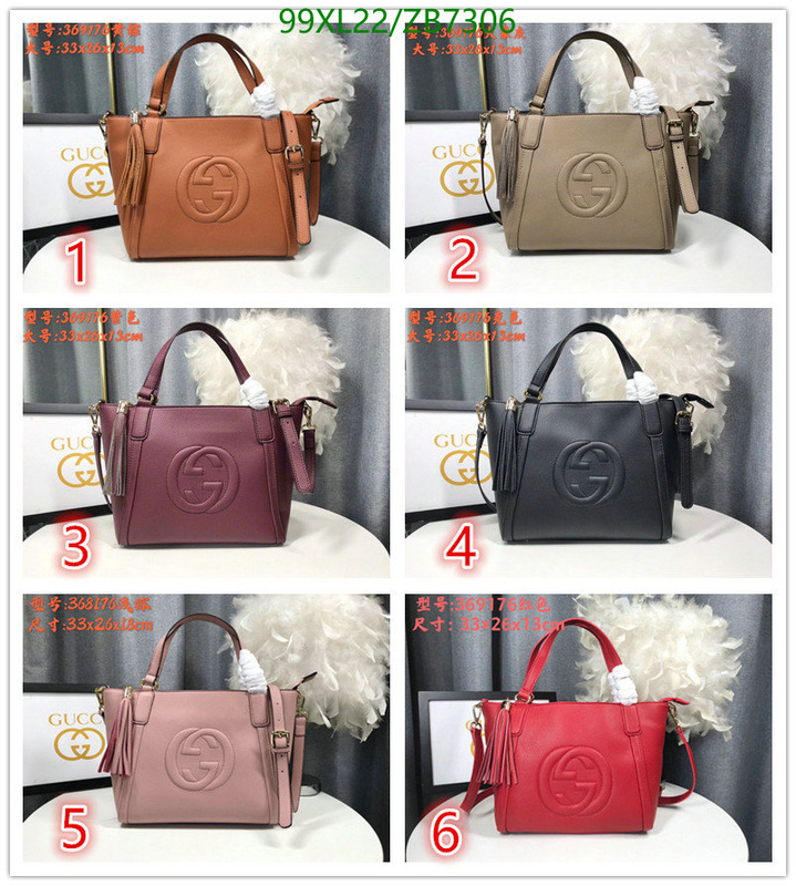 Gucci Bag-(4A)-Handbag-,Code: ZB7306,$: 99USD