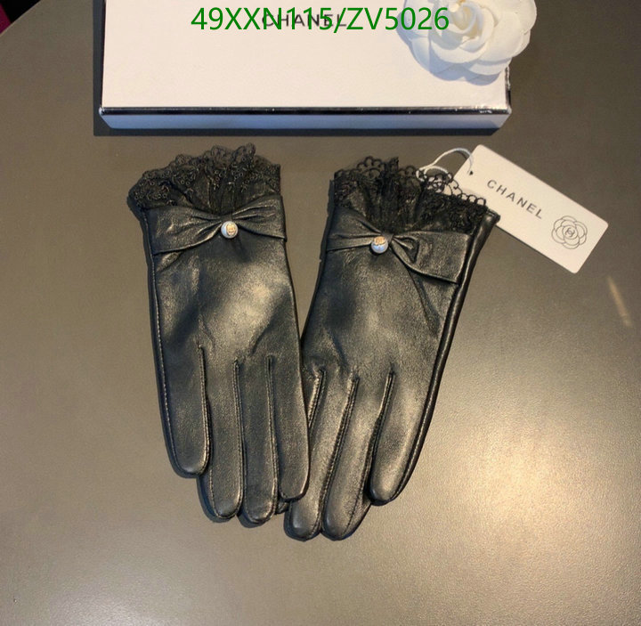 Gloves-Chanel, Code: ZV5026,$: 49USD