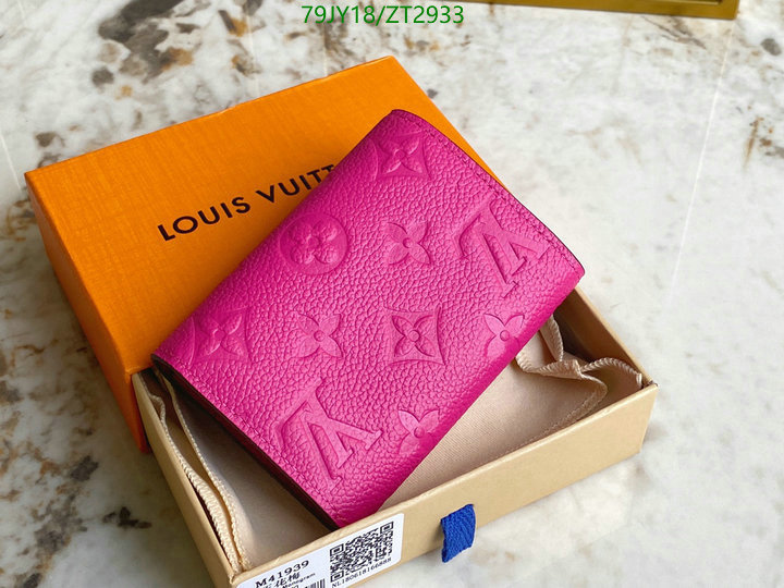 LV Bags-(Mirror)-Wallet-,Code: ZT2933,$: 79USD