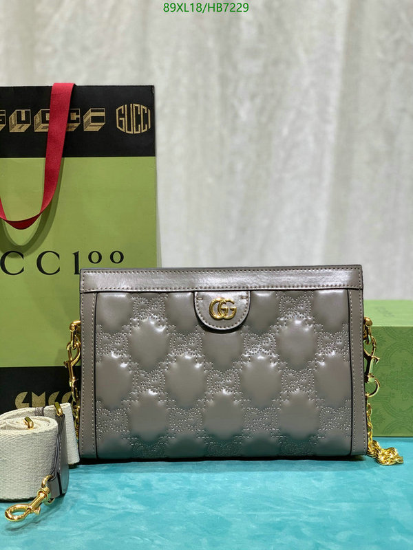 Gucci Bag-(4A)-Diagonal-,Code: HB7229,$: 89USD