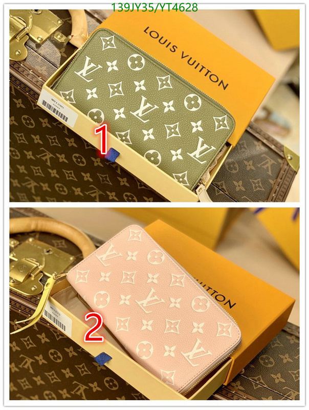 LV Bags-(Mirror)-Wallet-,Code: YT4628,$: 139USD