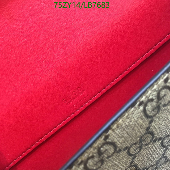 Gucci Bag-(4A)-Diagonal-,Code: LB7683,$: 75USD