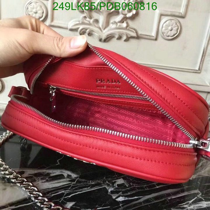 Prada Bag-(Mirror)-Diagonal-,Code: PDB060816,$: 249USD