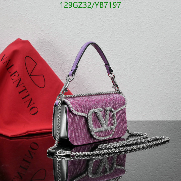 Valentino Bag-(4A)-LOC-V Logo ,Code: YB7197,$: 129USD