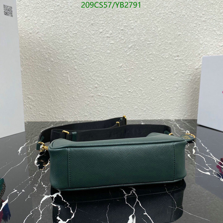 Prada Bag-(Mirror)-Diagonal-,Code: YB2791,$: 209USD