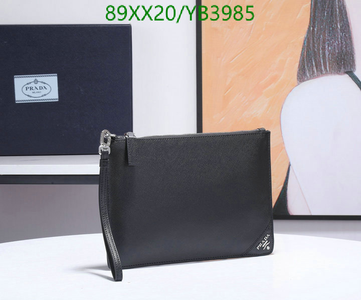 Prada Bag-(Mirror)-Clutch-,Code: YB3985,$: 89USD