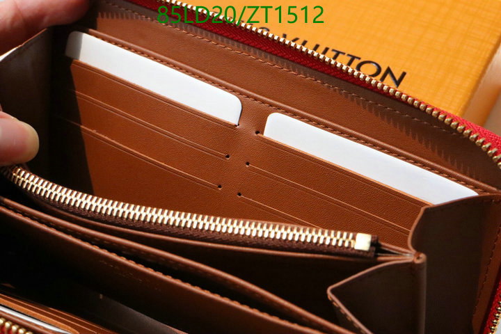 LV Bags-(Mirror)-Wallet-,Code: ZT1512,$: 85USD