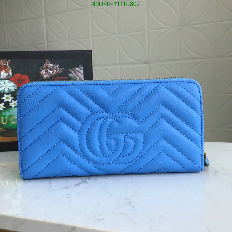 Gucci Bag-(4A)-Wallet-,Code: YJ110802,$:49USD