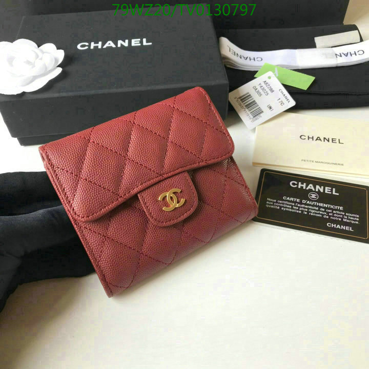 Chanel Bags ( 4A )-Wallet-,Code: TV0130797,$: 79USD