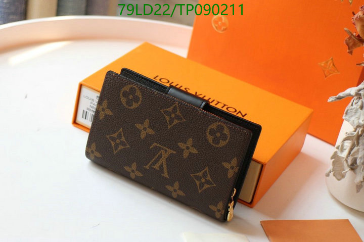 LV Bags-(Mirror)-Wallet-,Code: TP090211,$: 79USD