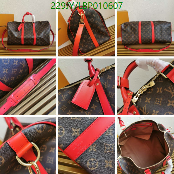 LV Bags-(Mirror)-Keepall BandouliRe 45-50-,Code: LBP010607,