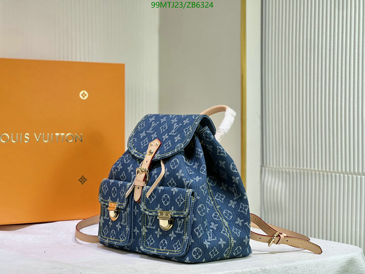 LV Bags-(4A)-Backpack-,Code: ZB6324,$: 99USD