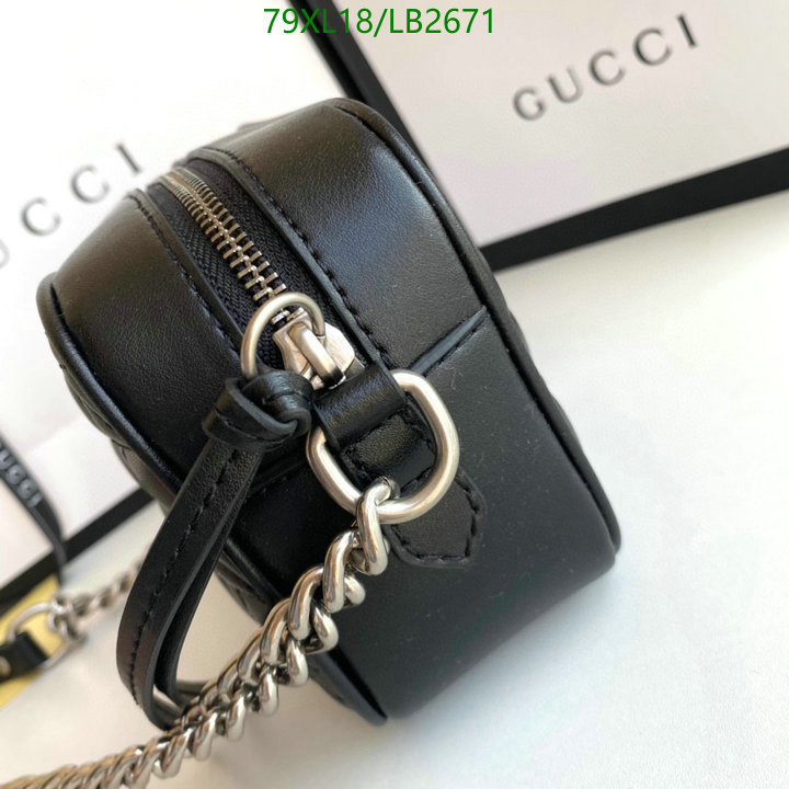 Gucci Bag-(4A)-Marmont,Code: LB2671,$: 79USD