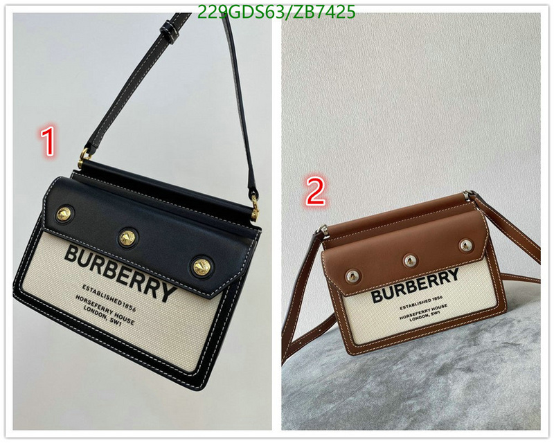 Burberry Bag-(Mirror)-Diagonal-,Code: ZB7425,$: 229USD