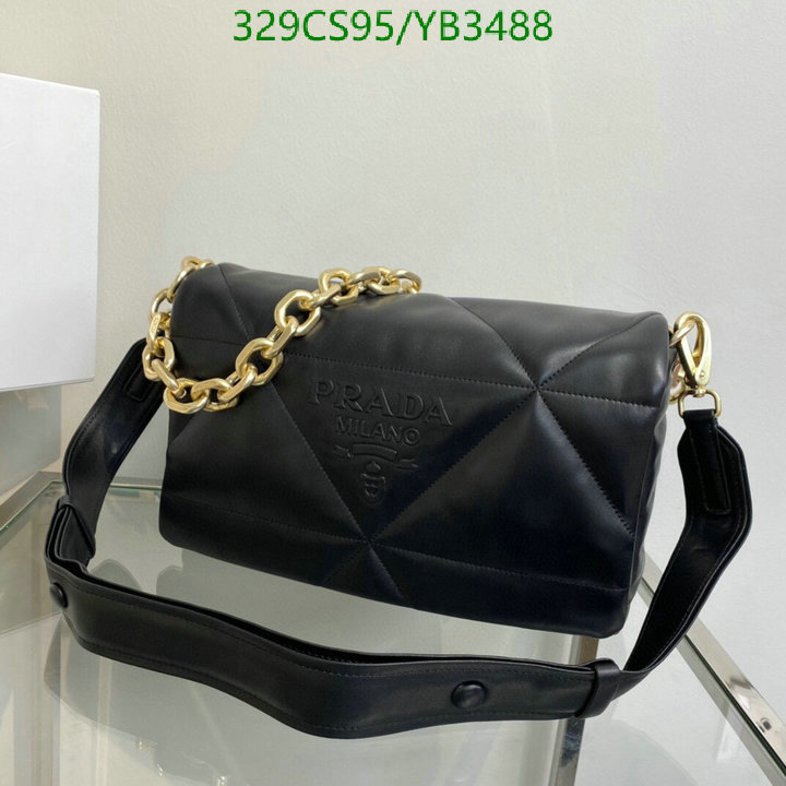 Prada Bag-(Mirror)-Diagonal-,Code: YB3488,$: 329USD