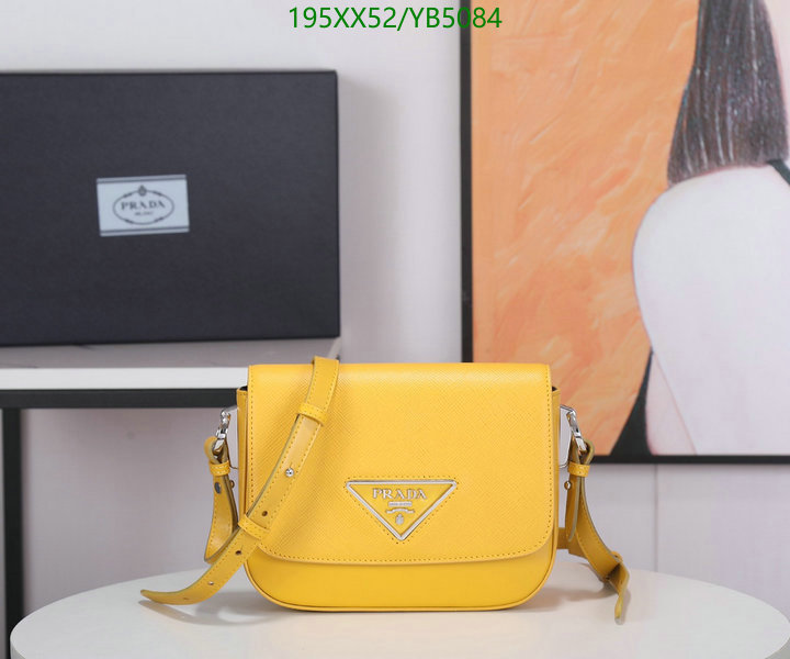 Prada Bag-(Mirror)-Diagonal-,Code: YB5084,$: 195USD