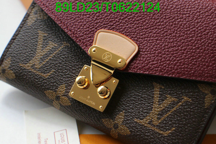 LV Bags-(Mirror)-Wallet-,Code: T0622124,$: 89USD