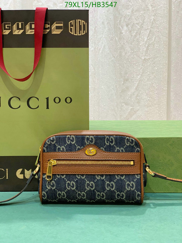 Gucci Bag-(4A)-Diagonal-,Code: HB3547,$: 79USD