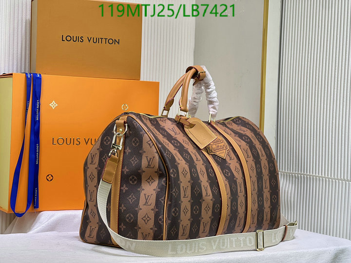 LV Bags-(4A)-Keepall BandouliRe 45-50-,Code: LB7421,$: 119USD