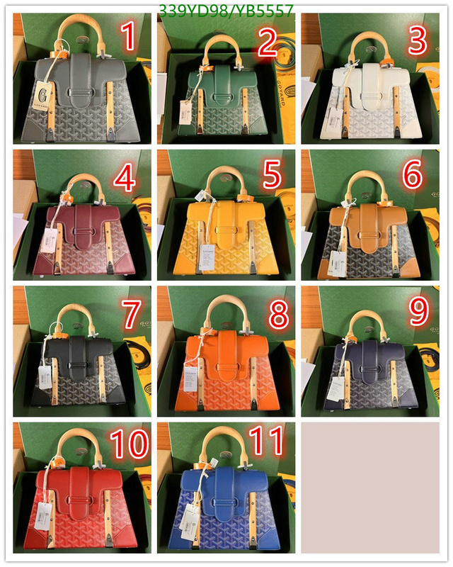 Goyard Bag-(Mirror)-Handbag-,Code: YB5557,$: 339USD