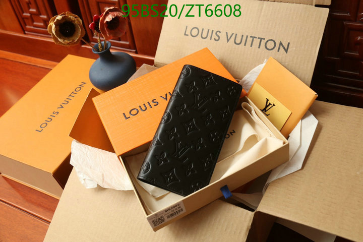 LV Bags-(Mirror)-Wallet-,Code: ZT6608,$: 95USD