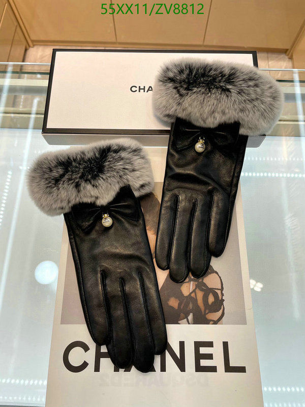 Gloves-Chanel, Code: ZV8812,$: 55USD