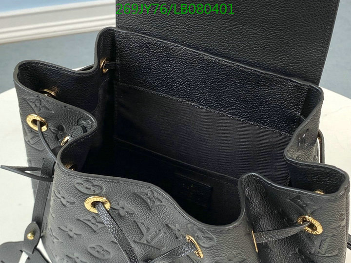 LV Bags-(Mirror)-Backpack-,Code: LB080401,$: 269USD