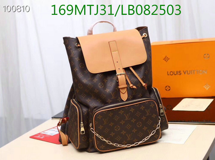 LV Bags-(4A)-Backpack-,Code: LB082503,$:169USD