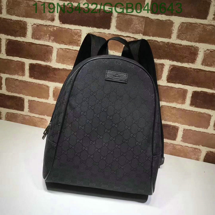 Gucci Bag-(Mirror)-Backpack-,Code:GGB040643,$:119USD