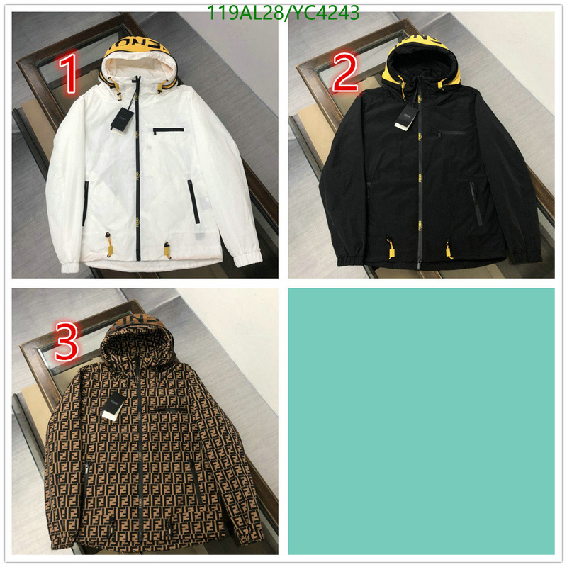 Down jacket Men-Fendi, Code: YC4243,$: 119USD