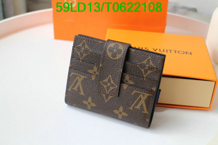 LV Bags-(Mirror)-Wallet-,Code: T0622108,$: 59USD