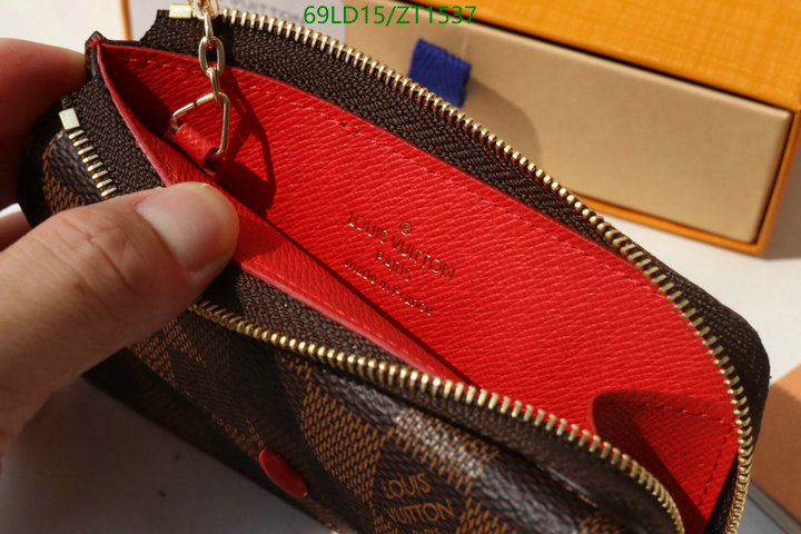 LV Bags-(Mirror)-Wallet-,Code: ZT1537,$: 69USD