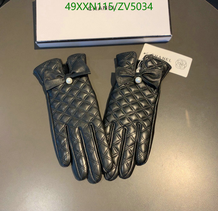 Gloves-Chanel, Code: ZV5034,$: 49USD