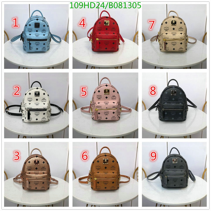 MCM Bag-(Mirror)-Backpack-,Code: B081305,$: 109USD