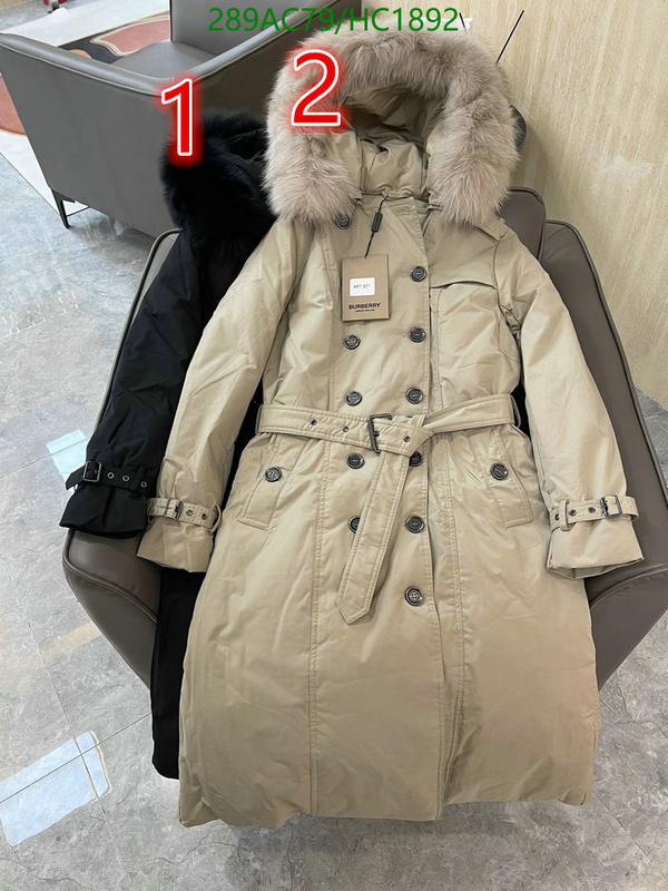 Down jacket Women-Burberry, Code: HC1892,$: 289USD