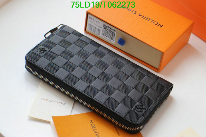 LV Bags-(Mirror)-Wallet-,Code: T062273,$: 75USD