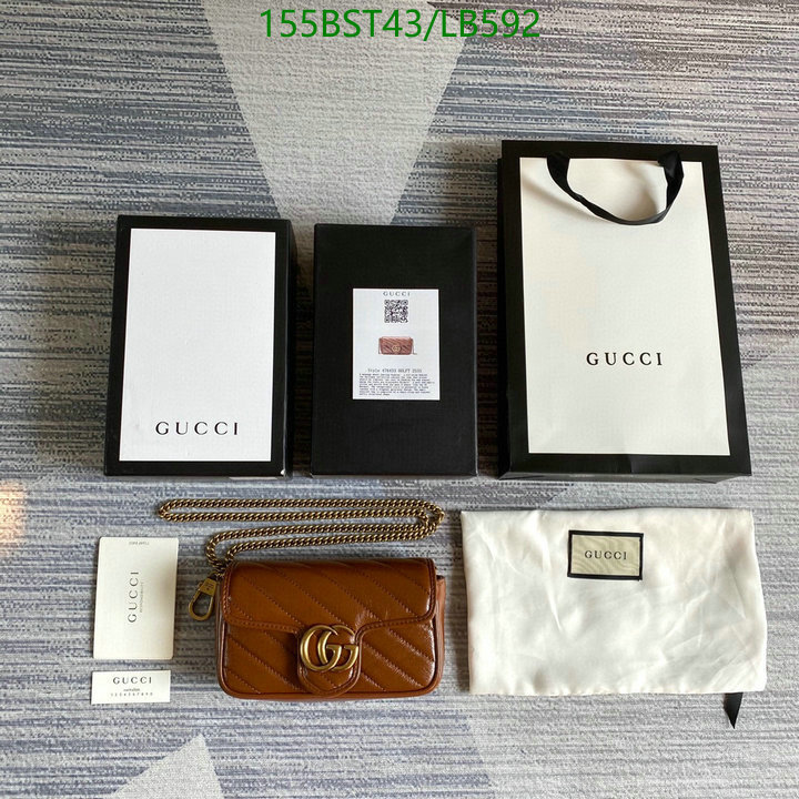 Gucci Bag-(Mirror)-Marmont,Code: LB592,$: 155USD