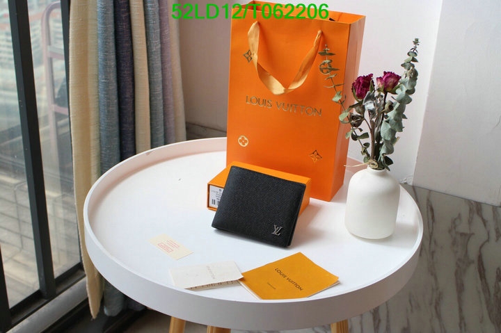 LV Bags-(Mirror)-Wallet-,Code: T062206,$: 52USD