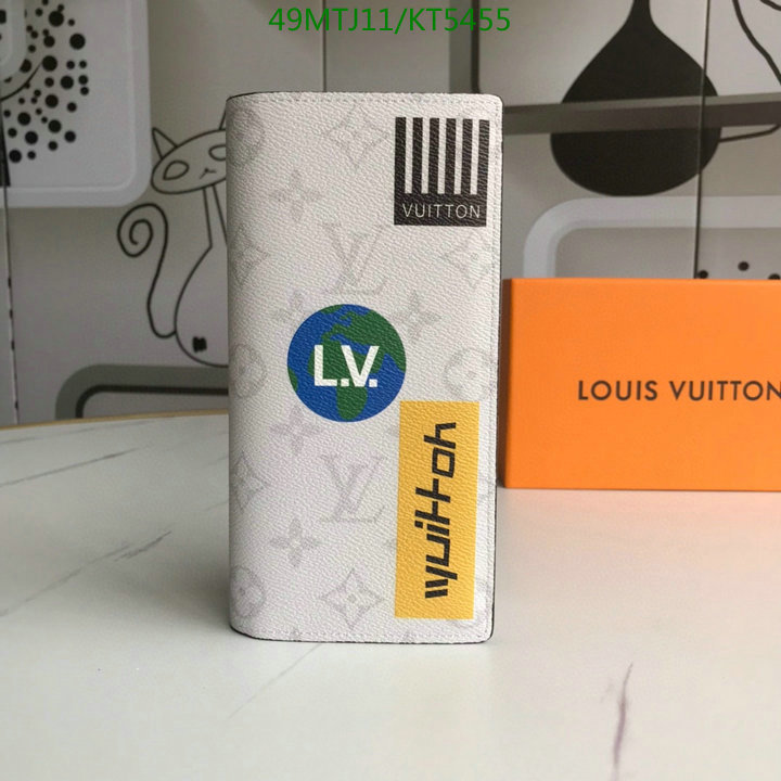 LV Bags-(4A)-Wallet-,Code: KT5455,$: 49USD