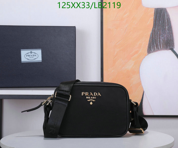 Prada Bag-(Mirror)-Diagonal-,Code: LB2119,$: 125USD