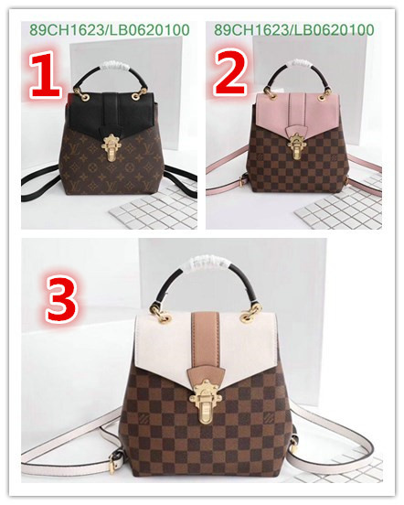 LV Bags-(4A)-Backpack-,Code:LB0620100,$:89USD