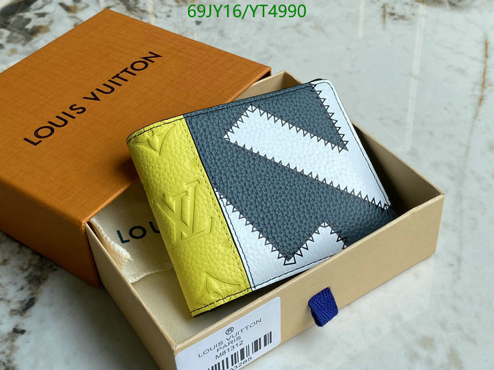 LV Bags-(Mirror)-Wallet-,Code: YT4990,$: 69USD