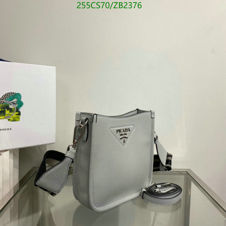 Prada Bag-(Mirror)-Diagonal-,Code: ZB2376,$: 255USD