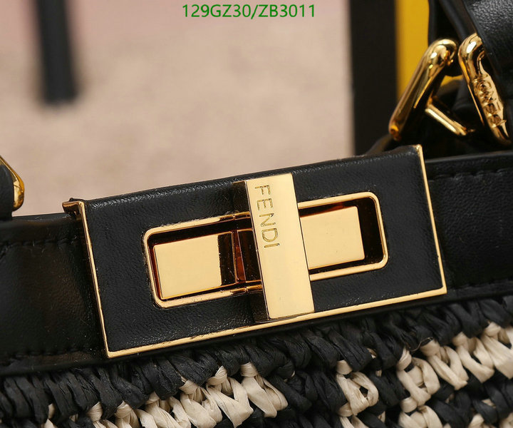 Fendi Bag-(4A)-Handbag-,Code: ZB3011,$: 129USD
