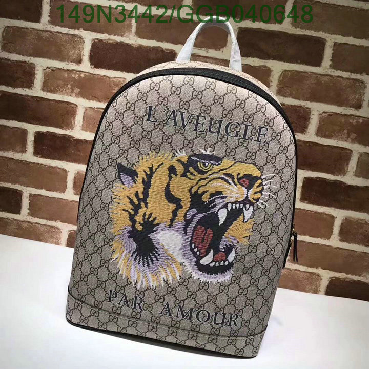 Gucci Bag-(Mirror)-Backpack-,Code:GGB040648,$:149USD