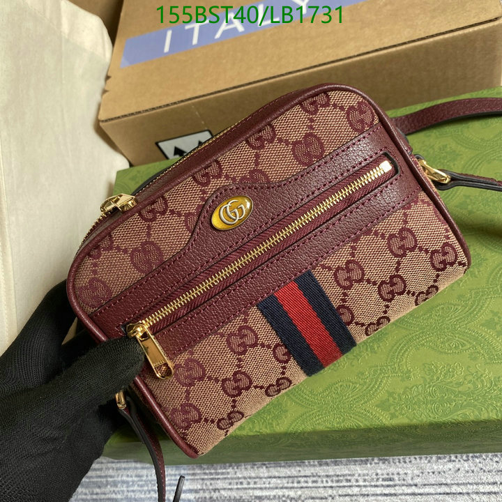 Gucci Bag-(Mirror)-Diagonal-,Code: LB1731,$: 155USD