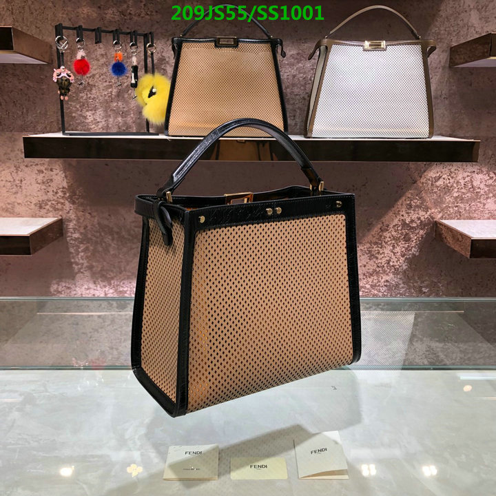 Fendi Bag-(Mirror)-Handbag-,Code: SS1001,