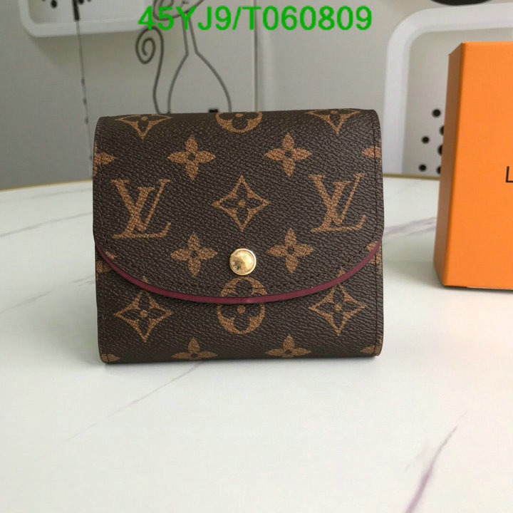 LV Bags-(4A)-Wallet-,Code: T060809,$: 45USD